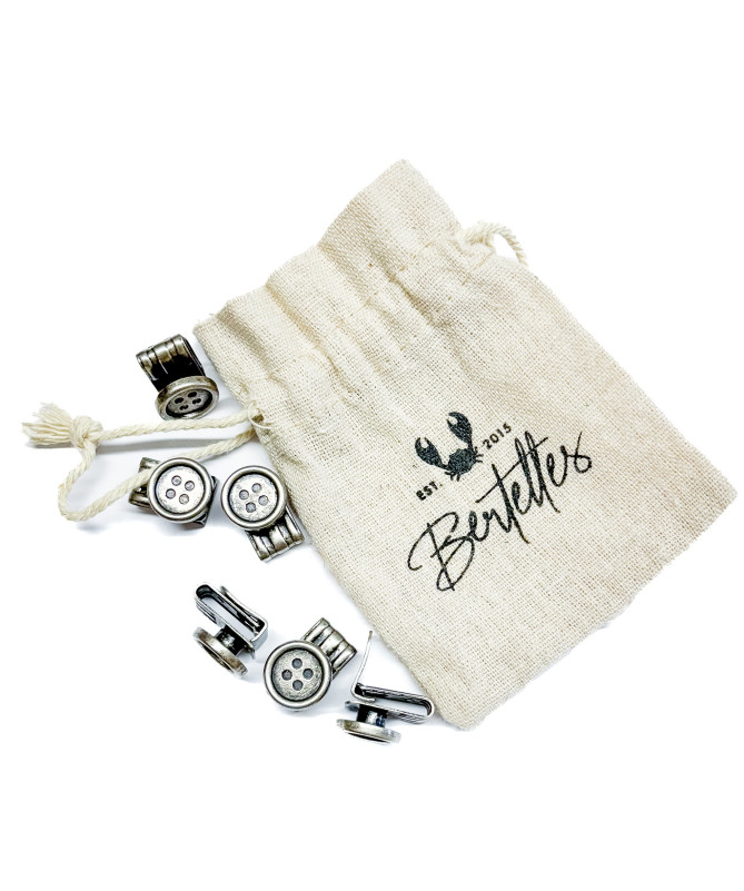 Set of 6 Bertelles clip buttons for Superior