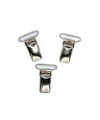 Pinces bretelles argent nickel 25mm