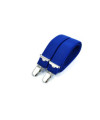 thin clip-on men's braces / suspenders – Royal blue
