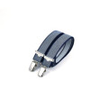 Bretelles homme fines à pinces - Bleu marine moucheté - Bertelles