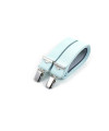 Thin clip-on men's braces / suspenders – Teal
