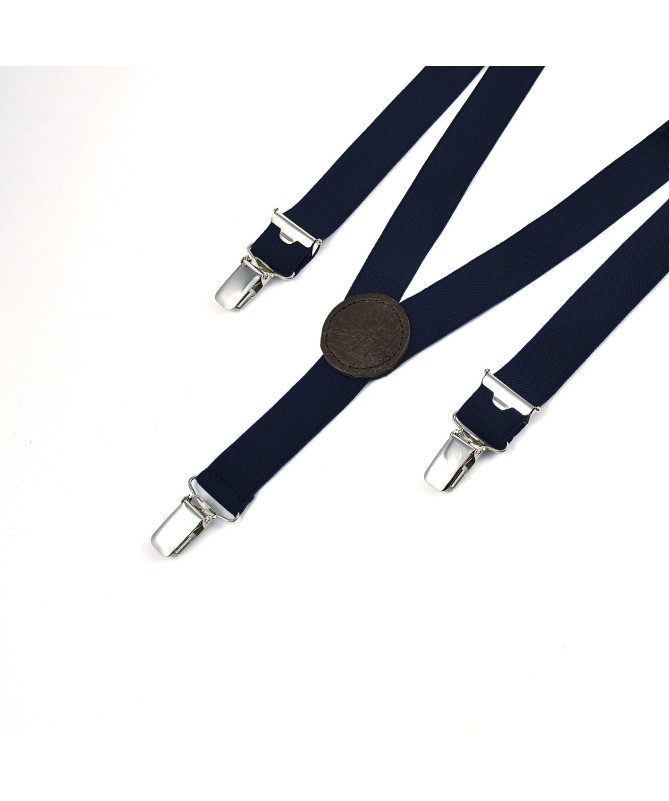 Thin "kids" braces / suspenders - Navy
