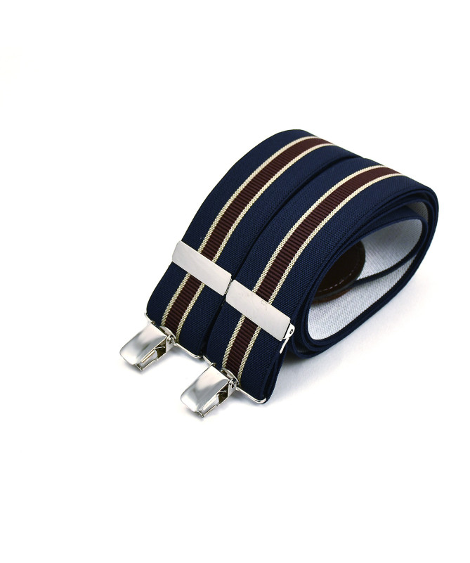 Bretelles larges à pinces - Colonel navy