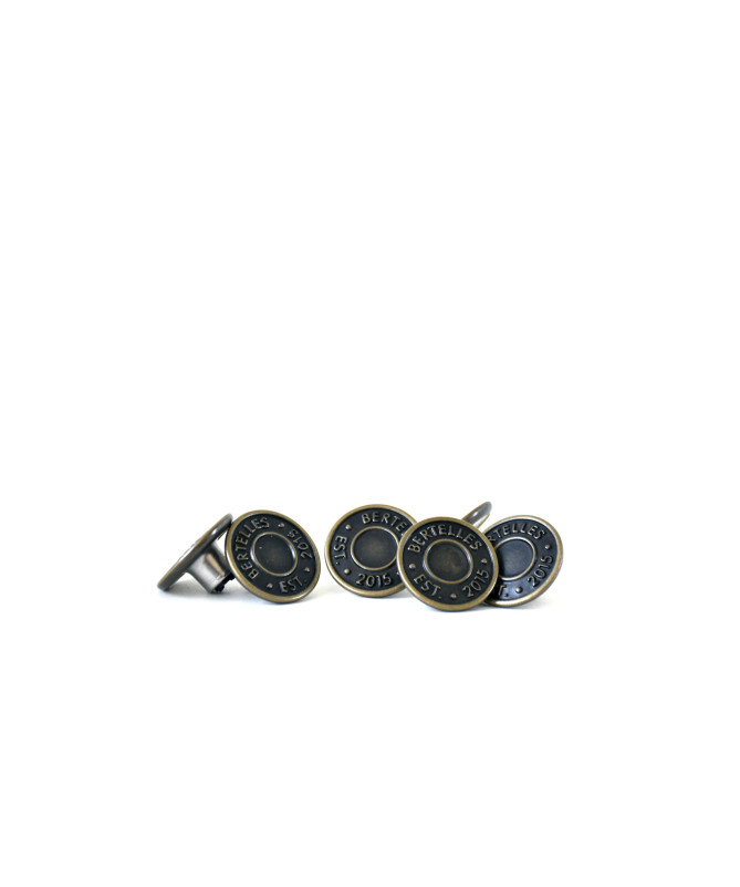 Set of 6 Denim buttons for Superior