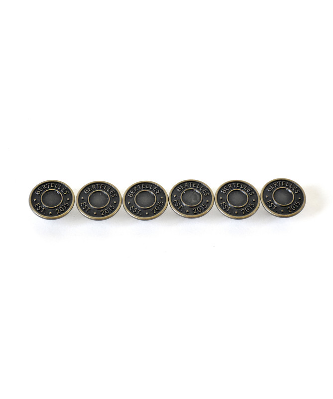 Set of 6 Denim buttons for Superior