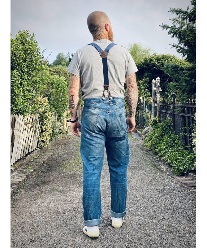 Bretelles homme larges Superior - Denim - Bertelles