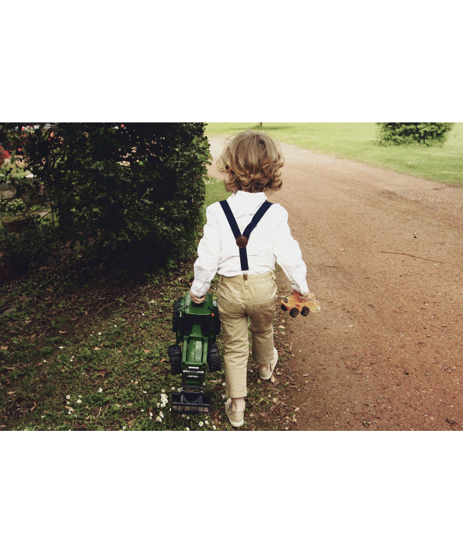 Thin "kids" braces / suspenders - Navy
