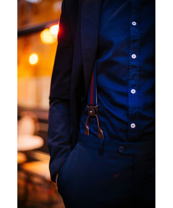 Pattes de boutonnage en cuir pour bretelles Superior